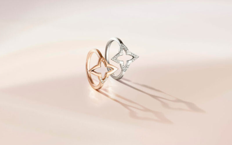 Золотые кольца Louis Vuitton коллекция Blossom