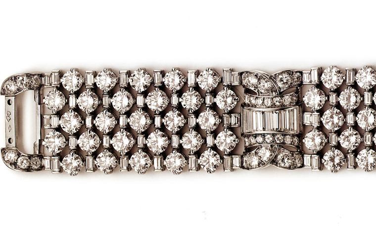 Бриллиантовый  браслет Van Cleef & Arpels, принадлежавший принцессе Грейс.