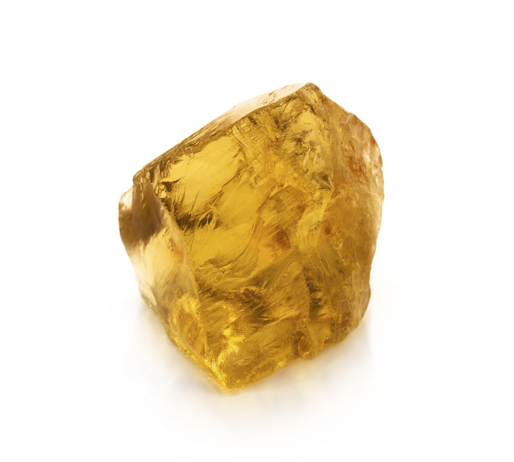 Raw citrine crystal
