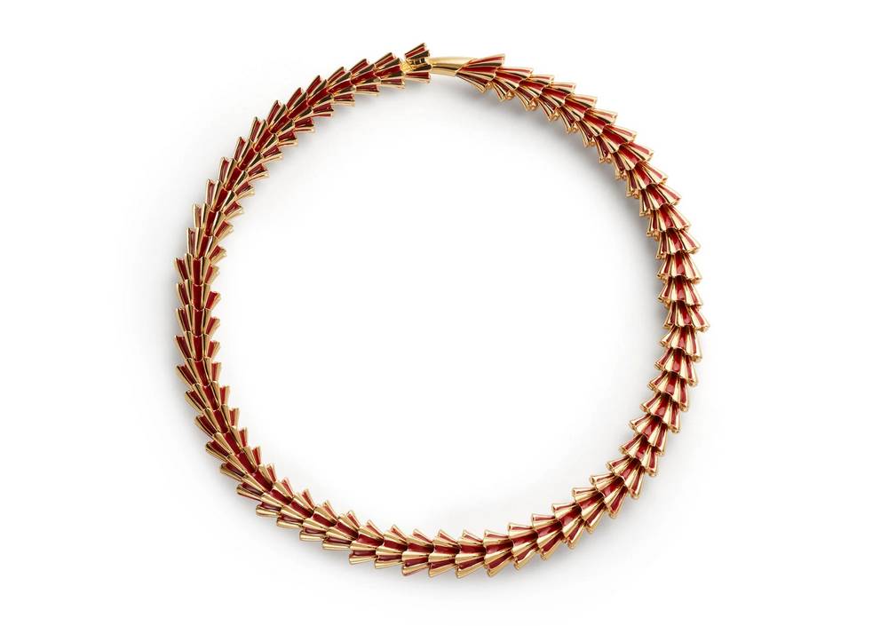 Bottega Veneta Armour necklace