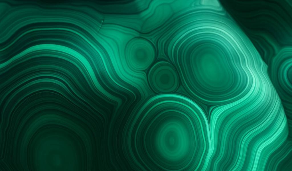 срез малахита