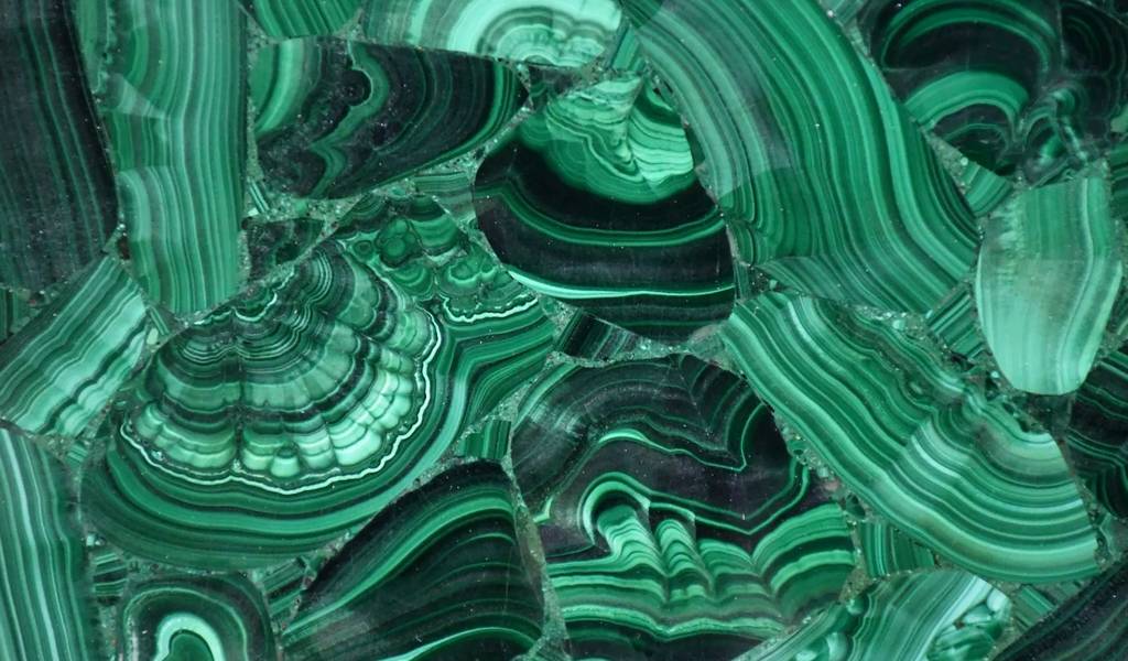 малахитовый коллаж