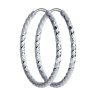 Серьги конго из серебра с алмазной гранью (Арт.94140030)