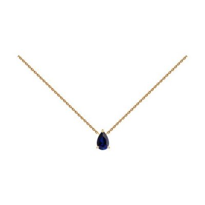 Колье золотое с корундом «Ночное Сияние» Соколов (арт.770220)