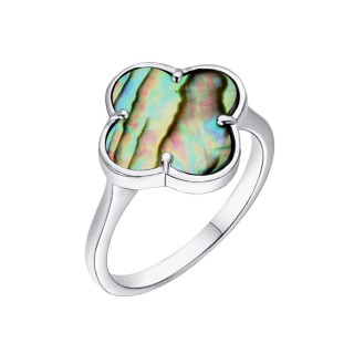 Кольцо серебряное с жемчугом «Lucky Large Charm» Fresh Jewelry (арт.TC-R02028-X-W-PSA-X-X)