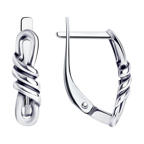 Серьги из чернёного серебра (Арт.95020071)