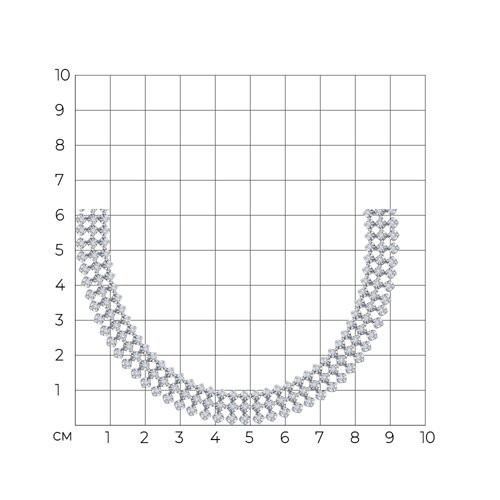 Колье из белого золота с бриллиантами (Арт.1070258-3)