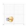 Серьга-пусеты из золота с бриллиантом (Арт.1170009)
