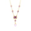 Ожерелье золотое с аметистом и бриллиантами «Pink Dream» MyJewels (арт.N0121P10D-AM501)