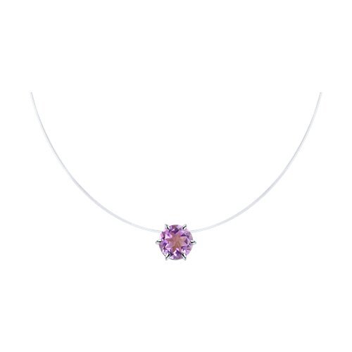 Колье из серебра с ситаллом (Арт.92070071)
