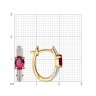 Серьги из золота с бриллиантами и рубинами (Арт.4020473)