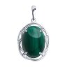 Подвеска из серебра с малахитом (Арт.94-330-00912-2)
