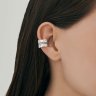 Серьга из серебра с фианитами (Арт.94170403)