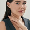Серьги из серебра с фианитами «Сияние грации» Соколов (арт.94170403)