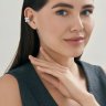 Серьга из серебра с фианитами (Арт.94170403)
