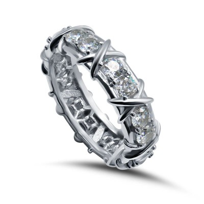 Кольцо серебряное с кубическим цирконием «Серебряные крылья» Myjewels (арт.2112)