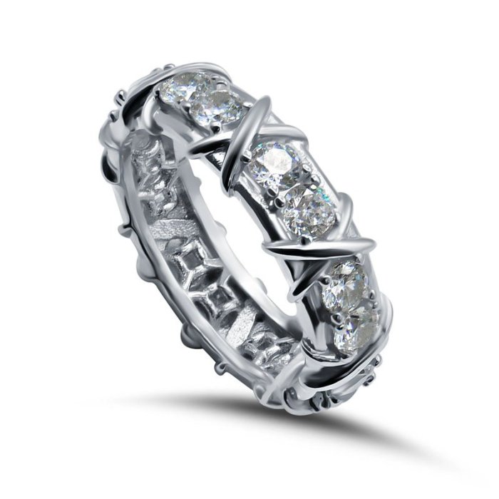 Кольцо Серебряные крылья (Арт.2112728693a_kubcirkonii)