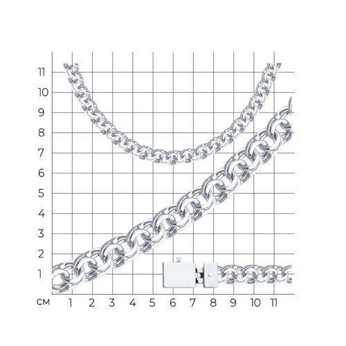 Цепь из серебра (Арт.968141204-7)