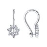 Серьги из серебра с фианитами (Арт.94-120-00675-1)
