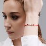Браслет из золочёного серебра.символ «удача» (Арт.94-150-01675-1)