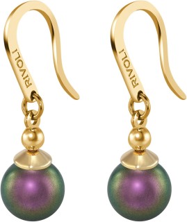 Серьги с жемчугом Beautiful 19G из серебра Rivoli (арт.AAS-1-A-8-19-G)