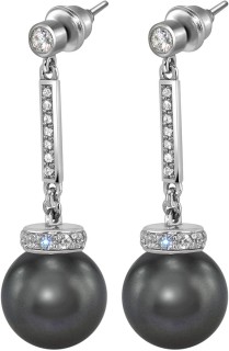 Серьги серебряные с жемчугом и куб. цирконием Pearl Kiss 32S Rivoli (арт.ABS-6-12-32-S)