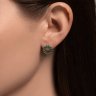 Серьги из серебра с агатами (Арт.92023014)