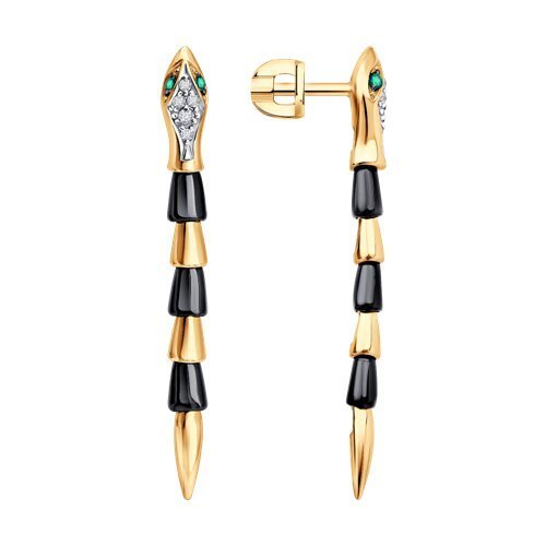 Серьги из золота с миксом камней (Арт.6025155)