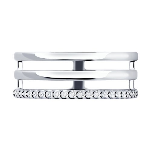 Кольцо из серебра с фианитами (Арт.94013701)