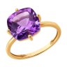 Кольцо золотое пробы 585 с аметистом (Арт.717127) Кольцо золотое пробы 585 с аметистом (Арт.717127)
