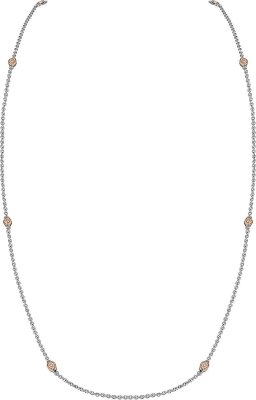 Ожерелье из серебра с куб. цирконием (Арт.fao-1-77-r)