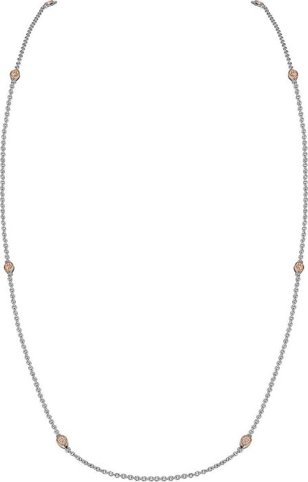 Ожерелье из серебра с куб. цирконием (Арт.fao-1-77-r)