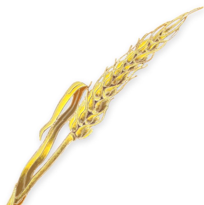 Брошь из золота Т.Полякова "Пшеница" (Арт.41554)