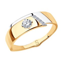 Кольцо из золота с фианитами (Арт.017910)