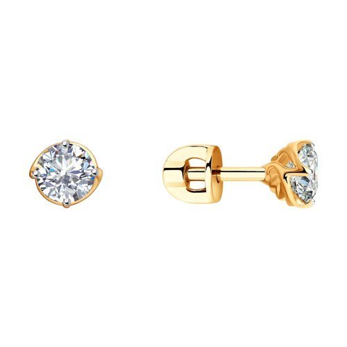 Серьги из золота с фианитами (Арт.029317)