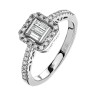 Кольцо с бриллиантами из белого золота «Ice Shine» Estet (арт.01К6214241)