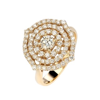 Кольцо золотое с бриллиантами «Вихрь Elegance» Estet (арт.01К6313546)