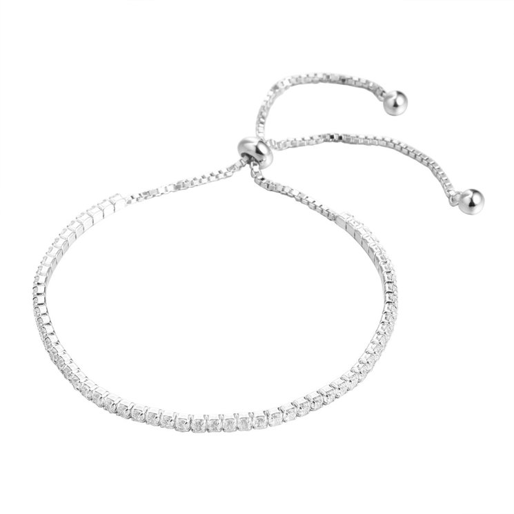 Браслет из серебра с фианитом (Арт.cz-b04639-x-w-x-x-w) Браслет из серебра с фианитом (Арт.cz-b04639-x-w-x-x-w)