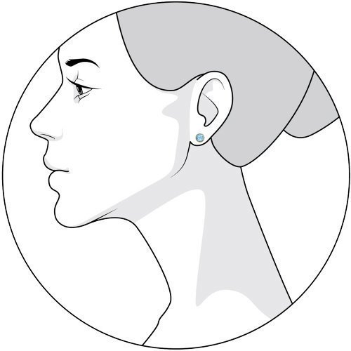 Серьги пусеты золотые пробы 585 с топазом (Арт.724195)