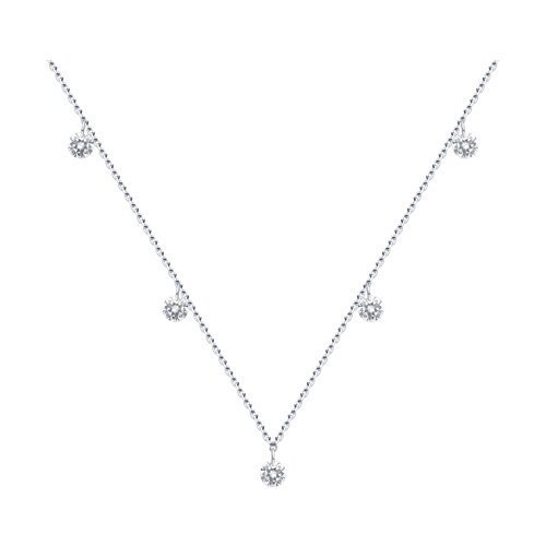 Колье из серебра с фианитами (Арт.94070598)