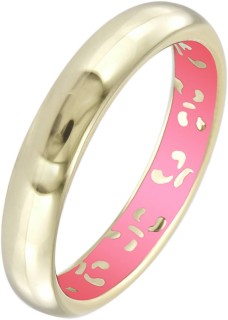 Кольцо обручальное с эмалью «Pink Secret» золото Korloff (арт.K10HL07YG)