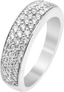 Кольцо с бриллиантами из белого золота «Elegance Lumière» Diamanti (арт.VR001GB2)