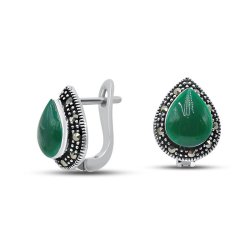 Серьги Серебряные крылья (Арт.22392656e_agat_markazit)