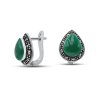 Серьги Серебряные крылья (Арт.22392656e_agat_markazit)