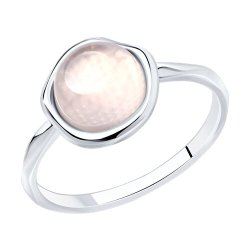 Кольцо из серебра с кварцем (Арт.83010135)