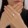 Кольцо из серебра с жемчугом и фианитами «Черно‑белая гармония» Соколов (арт.94014414)