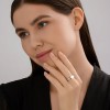 Кольцо из серебра с жемчугом и фианитами «Черно‑белая гармония» Соколов (арт.94014414)