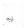 Серьга из белого золота с бриллиантом (Арт.1170009-3)