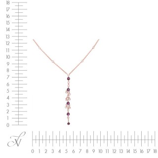 Ожерелье с бриллиантами и рубинами «Розовый Каскад» MyJewels (арт.MN22132)