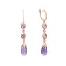 Серьги из золота с аметистом и бриллиантом (Арт.n0121p10d-am502_pinkdwam_sr_am_pink)